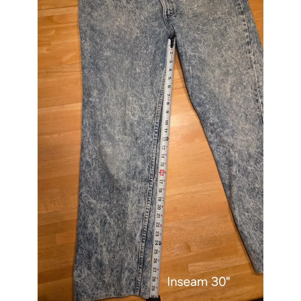 Vintage 80s Retro Levis 540 Acid Wash Jeans Blue USA 34x30 (38x32 Tag)